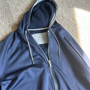 Peter Millar zip up jacket XL. Dark blue with silver accents